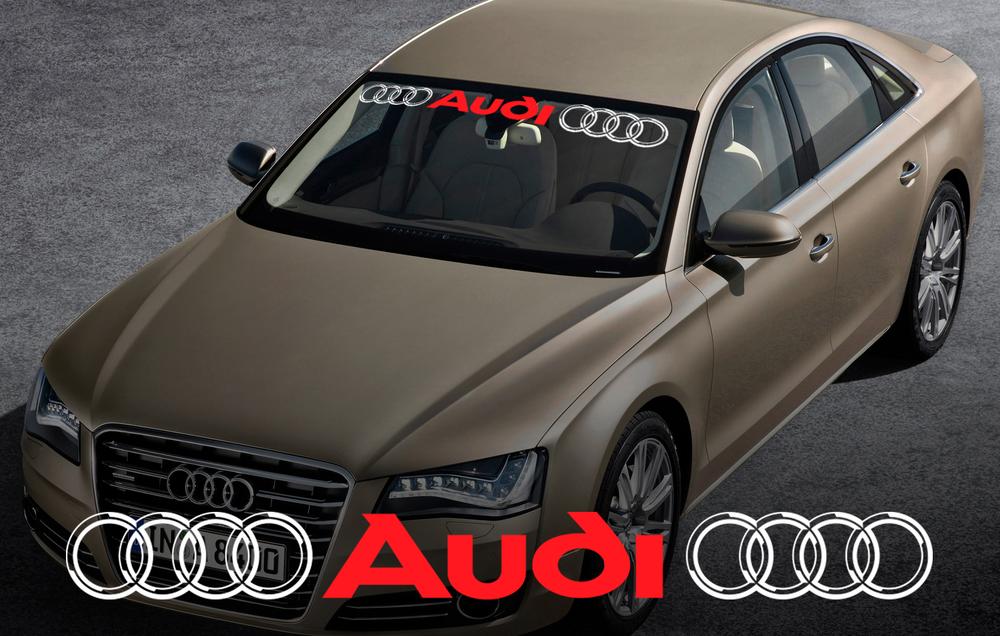 Audi Windshield Window Front Decal # 3 Sticker voor A4 A5 A6 A8 S4 S5 S8 Q5 Q7 TT RS 4 RS8