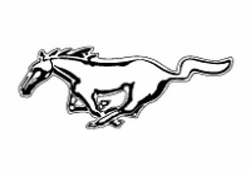 New Ford Mustang logo Decal Sticker 1