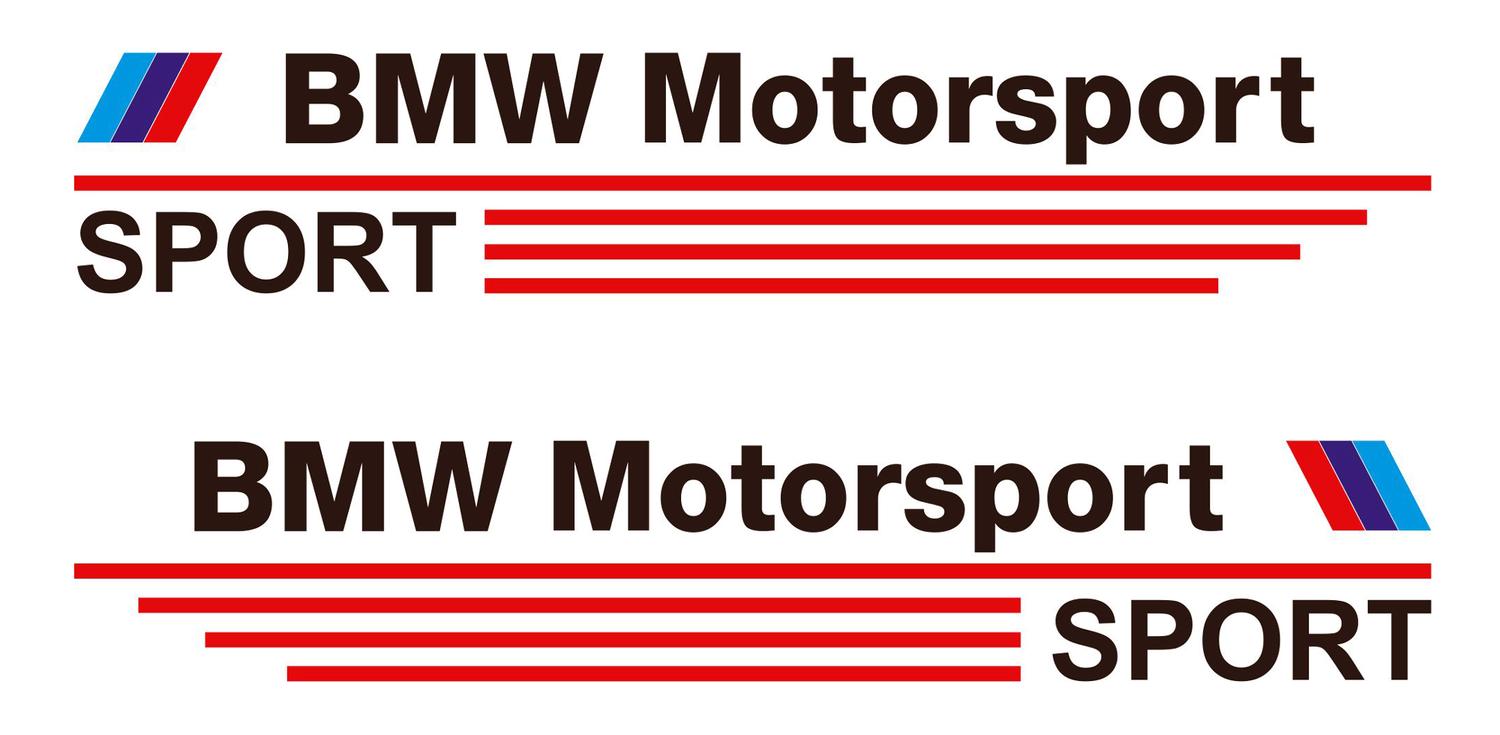 BMW Motorsport sport decal sticker