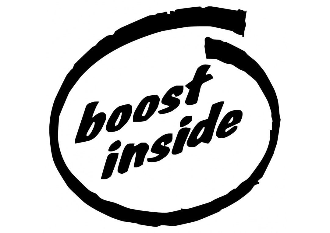 BOOST INSIDE 0048 Self adhesive vinyl Sticker Decal