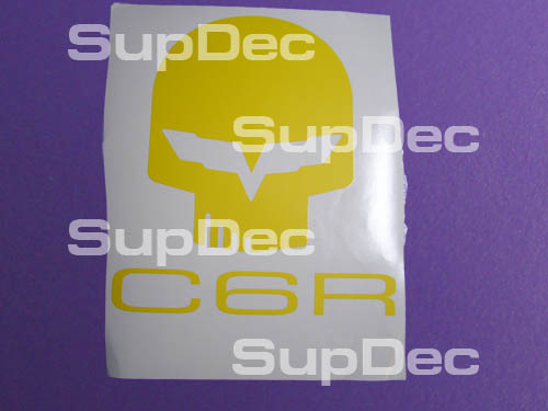 Accoppiamento C6R Corvette Skull Decal Sticker Vinyl C6 Jake