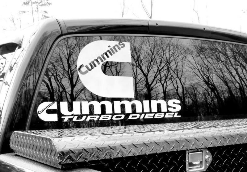 cummins window stickers