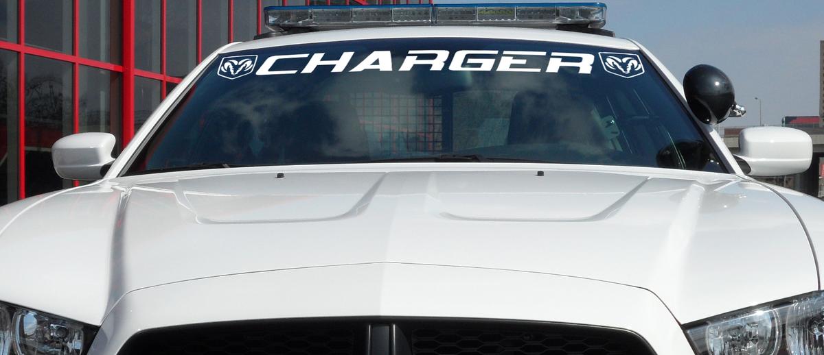 Window Windshield banner vinyl decal sticker firs Dodge Charger