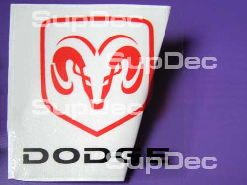 Dodge RAM Head Emblem Decal Etiqueta Etiqueta Transparencia