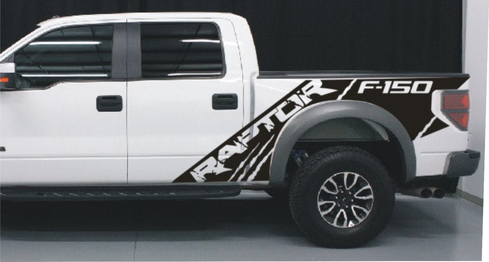 Ford Raptor SVT F150 Bedside Predator Vinyl Graphics Decals Fits 2010 Thru 2014