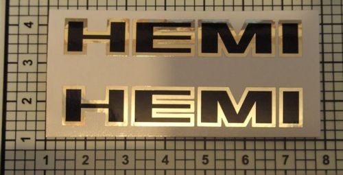 Hemi Decals Chrom Schwarz Set X2 PAAR Stroker Diesel