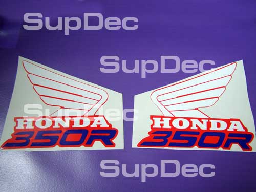 Honda Wings 350R Tank Decalcomanie Adesivo Autoadesivo