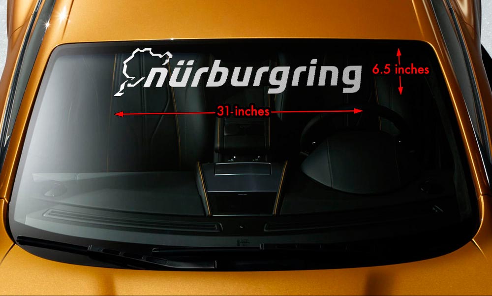 NURBURGRING THE RING Windshield Banner Vinyl Long Lasting Decal Sticker 31