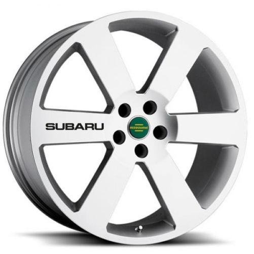 4 Subaru Black Wheels Decal Etiqueta Emblema Impreza Outback WRX STI