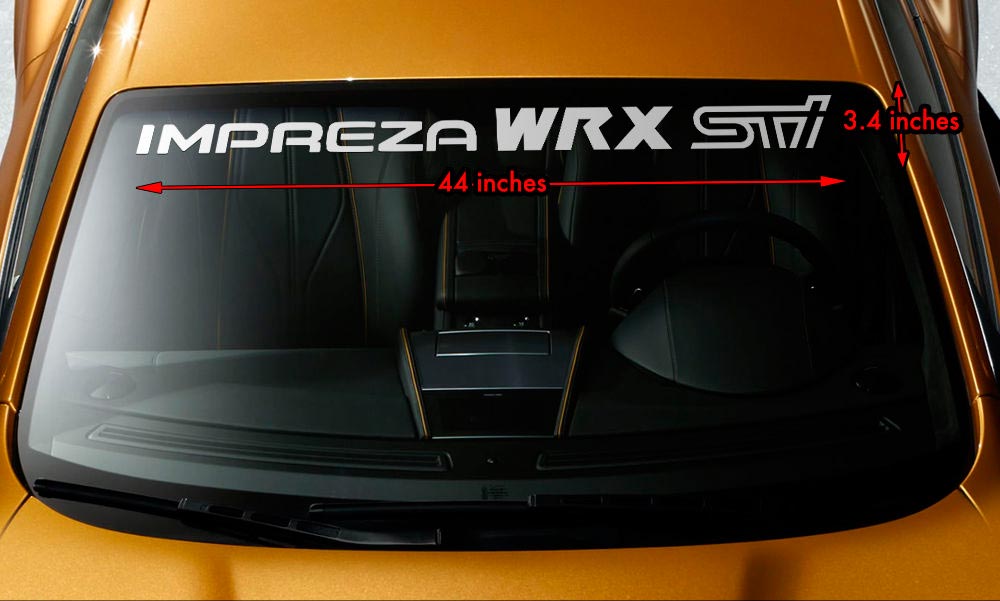 SUBARU IMPREZA WRX STI Premium Windshield Banner Vinyl Decal Sticker 44x3.5