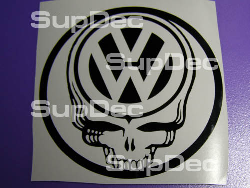 Volkswagen skull decal