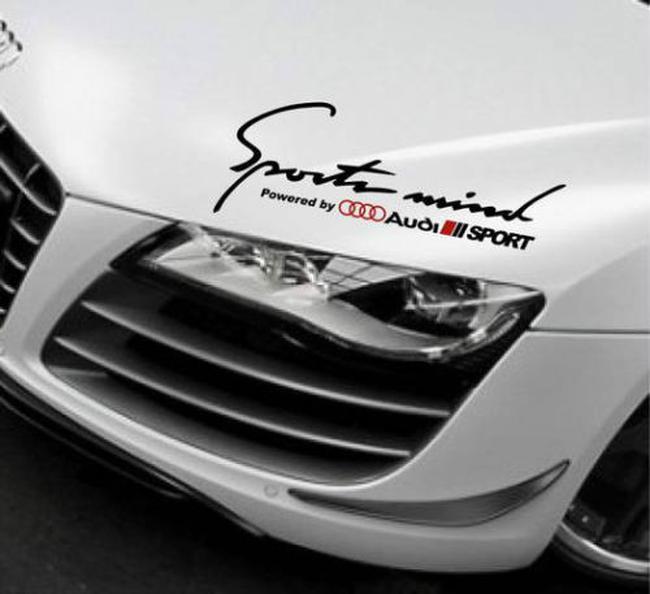 2 Sport Mind Powered by Audi Sport A3 A4 A6 A8 RS4 Decal Sticke