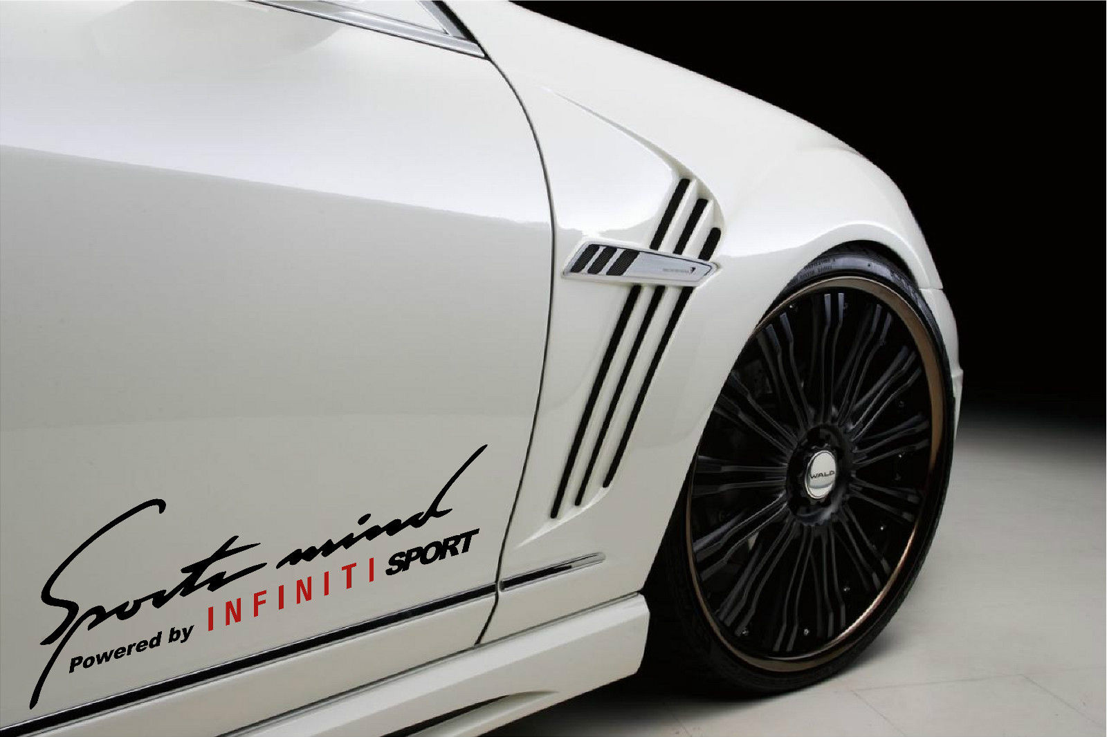 2 Sports Mind Powered by INFINITI (Red) SPORT G37 Decal sticker
