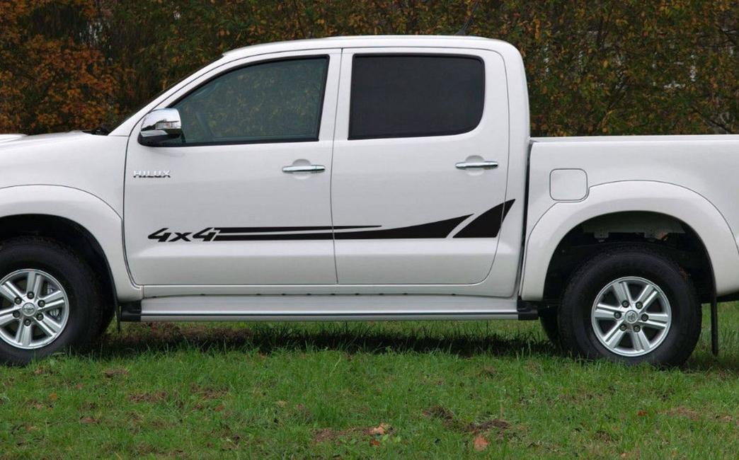Toyota HILUX Graphics side decal stripe decal 4x4