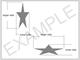 CHRYSLER STAR DECAL 2008 Self adhesive vinyl Sticker Decal
