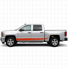 Diagonal Slot Door & Rocker Panel Vinyl Stripes for Chevrolet Silverado 1500 K2XX 2014-2019_4