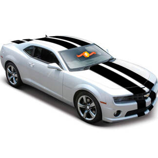 2010 - 2020 Chevy Camaro Tapered Double Rally Racing Stripes Decal 2012 2011 SS V6