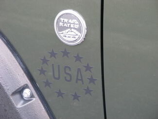 2 Jeep USA stelle Army logo CJ TJ YK JK XJ Adesivo vinile Decalcomania