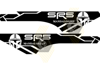 Pair of SR5 Mandalorian bed side Vinyl Decals graphics sticker kit for Toyota Tacoma all years