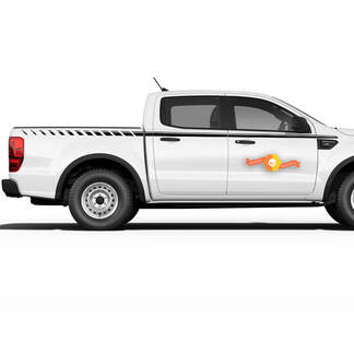 2019 Ford Ranger Stripes Decals UPROAR Side Body Vinyl Graphic Accent Kit