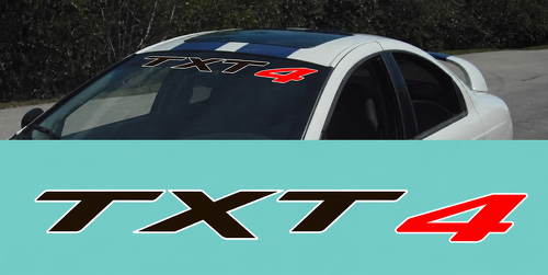 Custom Text Windshield Decal Stickers #3 for Dodge Challenger
