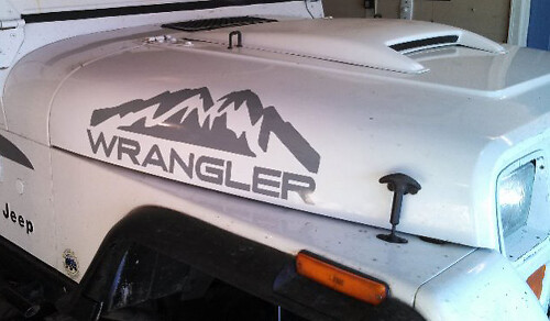 Jeep Wrangler Rubicon Mountains Vinyl Sticker Decal for Jeep CJ TJ YK JK XJ