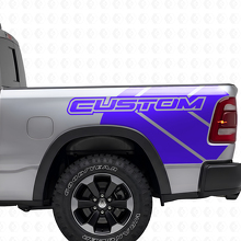 Rebel Grunge Logo Truck bed Vinyl Sticker Decal Graphic for Dodge Ram_2