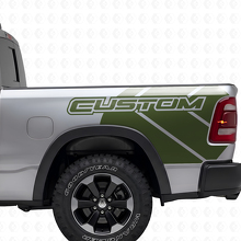 Rebel Grunge Logo Truck bed Vinyl Sticker Decal Graphic for Dodge Ram_3
