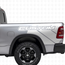 Rebel Grunge Logo Truck bed Vinyl Sticker Decal Graphic for Dodge Ram_5