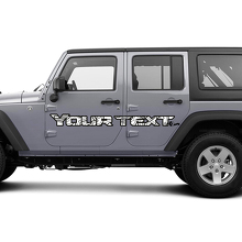 Blackout Contour Map Door Style Graphics Vinyl Wrap Sticker Decal 2 Colors 3