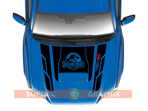 Jurassic Park Inspired TRD-Style Hood Decal for Toyota Tacoma 2016-2021