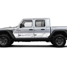 Contour Map Side Door Unique Decal Vinyl Sticker Graphics Kit Custom Text for Jeep Gladiator JT 2