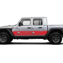 Contour Map Side Door Unique Decal Vinyl Sticker Graphics Kit Custom Text for Jeep Gladiator JT 3