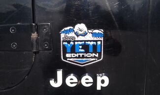 2 Jeep Wrangler Rubicon Yeti Edition CJ TJ JK XJ Sticker Vinile