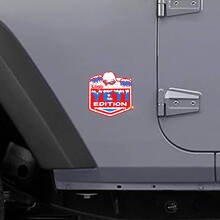 Custom Logo Yeti Edition Side Vinyl Decal for Jeep Wrangler Rubicon _2