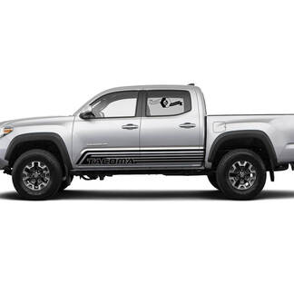 Pair Stripes for Tacoma Side Rocker Panel Vinyl Stickers Decal fit to Toyota Tacoma 