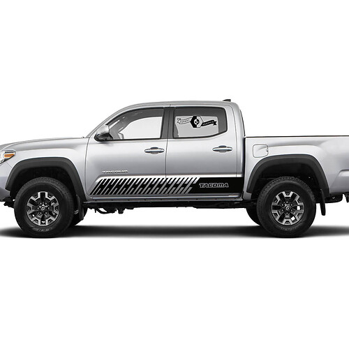 Pair Stripes for Tacoma Side Rocker Panel Snake Lines Style Vinyl Stickers Decal fit to Toyota Tacoma