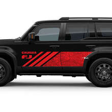 Topographic Map Style Side Door Vinyl Decal Sticker for Toyota FJ Cruiser_2