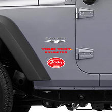 Sahara Custom Side Vinyl Decal for Jeep Wrangler Unlimited _2