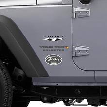 Sahara Custom Side Vinyl Decal for Jeep Wrangler Unlimited _3