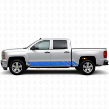 Topographic Contour Door & Rocker Panel Vinyl Stripes for Chevrolet Silverado 1500 K2XX 2014-2019_5