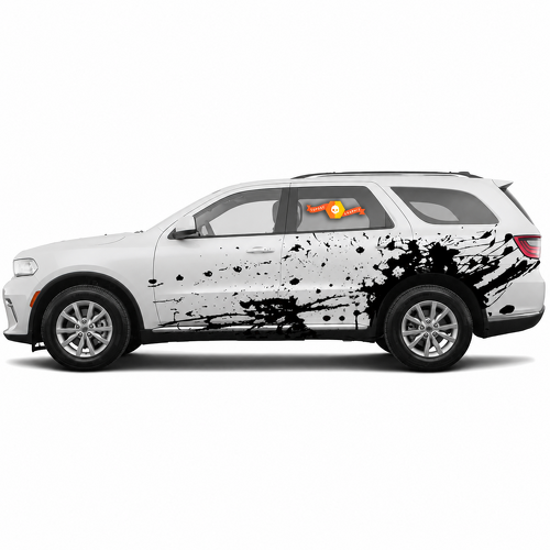 Wide Splatter Pair Side Vinyl Decal Sticker for Dodge Durango SRT, Hellcat