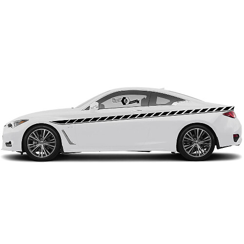 Pair Decal Sticker Side door  Accent Line Classic Stripe for INFINITI Q50 Q60