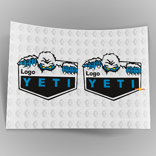 Yeti Edition Vinyl Decal Set for Jeep Wrangler