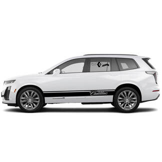 2021 Cadillac XT6 Side rocker panel stripe SUV Vinyl Decals Stickers