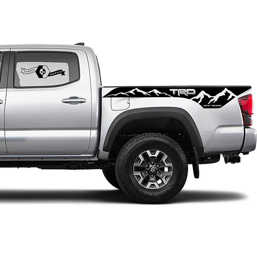 TRD 4x4 Off-Road Mountains BedSide Side Vinyl Stickers Decal fit to Toyota Tacoma Tundra all years #11