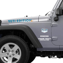 Yeti Edition Hood and Side Vinyl Decals it for Jeep Wrangler YK JK XJ_3