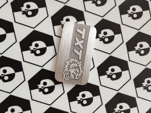 SRT Supercharger Style CNC Aluminum Custom TXT Cat Universal Badge