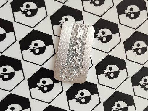 SRT-Style Supercharger Aluminum Badge Emblem
