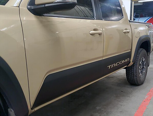 Pair TRD Tacoma Rocker Panel Side Vinyl Stickers Decal fit to Toyota Tacoma Tundra all years